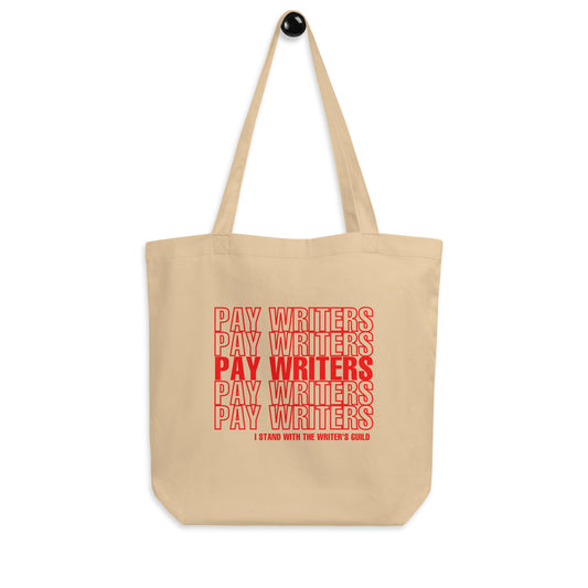 Pay Writers eco tote bag