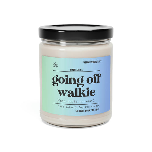 Going Off Walkie, 9oz Scented Soy Candle