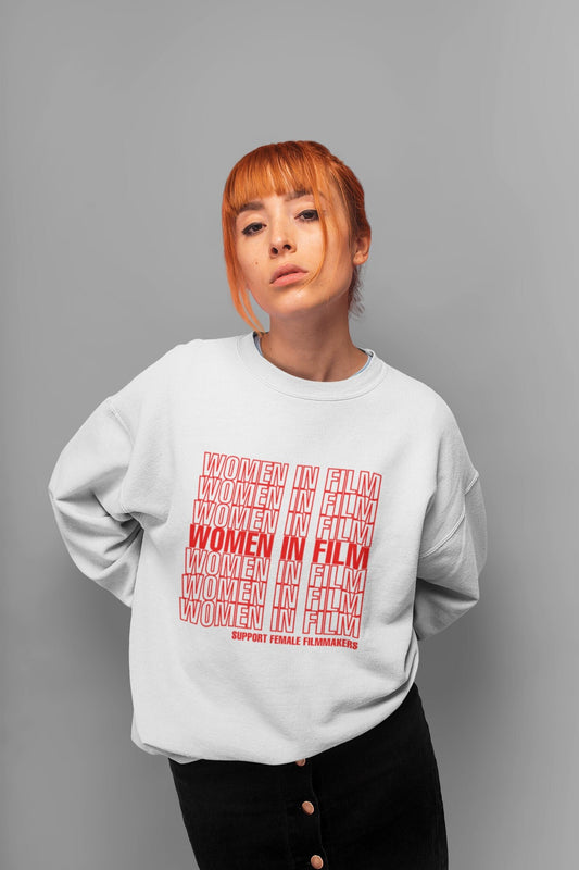 Women In Film retro design sweatshirt - film and tv industry gift for crew female filmmaker director producer