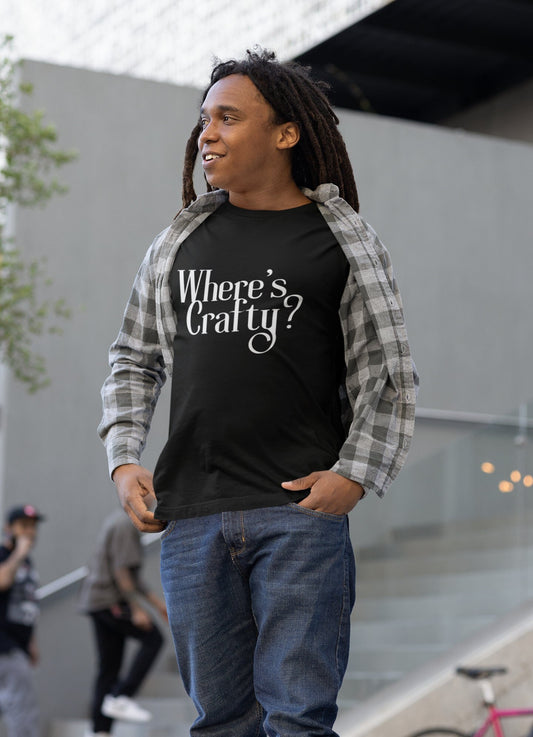 Where's Crafty unisex shirt - fun film and tv industry tee for crew, men or women